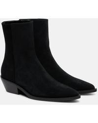A.Emery - Ankle Boots Hudson Aus Veloursleder - Lyst