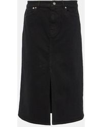 Proenza Schouler - Label Sloan Denim Midi Skirt - Lyst
