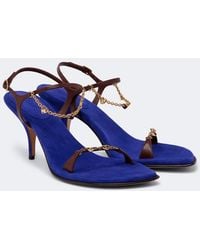 Chloé - Embellished Leather Sandals - Lyst