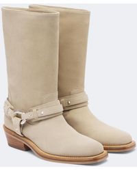 Rabanne - Suede Biker Boots - Lyst
