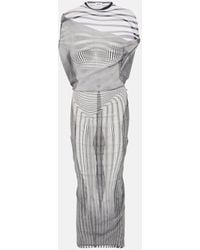 Jean Paul Gaultier - Abito Lungo The Body Morphing - Lyst