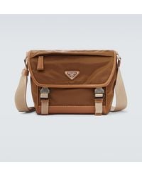 Prada - Messenger Bag Aus Re-Nylon Mit Leder - Lyst