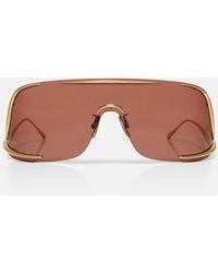 Loewe - Logo Shield Sunglasses - Lyst