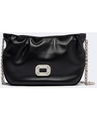 Roger Vivier - Pilgrim Micro Leather Shoulder Bag - Lyst