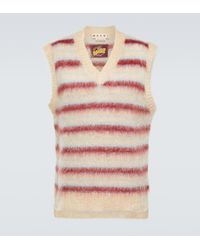 Marni - Striped Wool-Blend Sweater Vest - Lyst