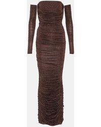 Alex Perry - Hyland Embellished Jersey Gown - Lyst