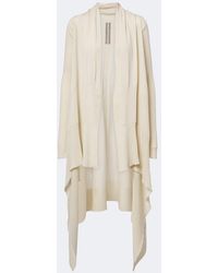 Rick Owens - Asymmetric Virgin Wool Cardigan - Lyst