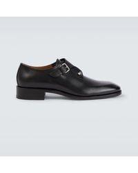 Christian Louboutin - Chambelimonk Calfskin Monk Shoes - Lyst