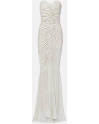 Norma Kamali - Ruched Metallic Gown - Lyst