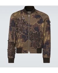Dries Van Noten - Bomber Con Paillettes - Lyst