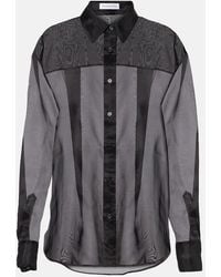 Frankie Shop - Peri Sheer Silk-Blend Shirt - Lyst
