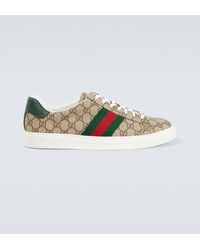 Gucci - Sneaker in tela gg supreme con firma web - Lyst