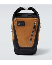 Loewe - Flex Canvas And Suede Backpack - Lyst