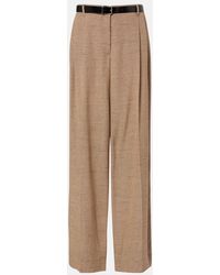 Dolce & Gabbana - Pleated Belted Wide-Leg Pants - Lyst