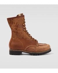 Visvim - Scout Moc Leather Lace-Up Boots - Lyst