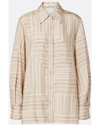 JOSEPH - Atlan Printed Silk Shirt - Lyst