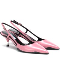 Prada Slingback-Pumps Opanca - Pink