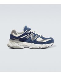 New Balance Sneakers 9060 mit Veloursleder - Blau