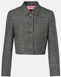 Gucci - Cropped Wool Jacket - Lyst