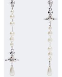 Vivienne Westwood - Orb Embellished Drop Earrings - Lyst