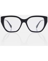 Fendi - Ff Diamonds Cat-Eye Glasses - Lyst