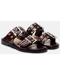 Ganni - Feminine Buckle Sandals - Lyst