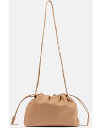 The Row - Angy Cream Leather Bag - Lyst