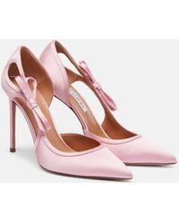 Aquazzura - Escarpins Soave 105 En Satin - Lyst