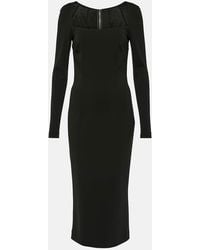 Dolce & Gabbana - Jersey Midi Dress - Lyst