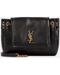 Saint Laurent - Schultertasche Nolita Mini Aus Leder - Lyst