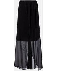 Christopher Esber - Chain-Detail Silk Georgette Wrap Skirt - Lyst