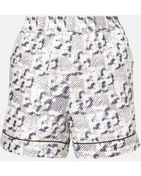 Tory Burch - Shorts De Seda - Lyst