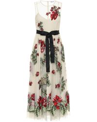 RED Valentino Vestido de fiesta de tul floral - Multicolor