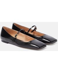 Gianvito Rossi - Christina Patent Leather Ballet Flats - Lyst