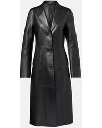 TOTEME - Paneled Leather Coat - Lyst