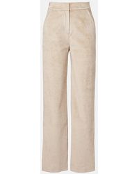 Veronica Beard - Grigore Cotton-Blend Corduroy Wide-Leg Pants - Lyst
