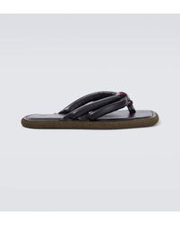 Dries Van Noten - Leather Thong Sandals - Lyst