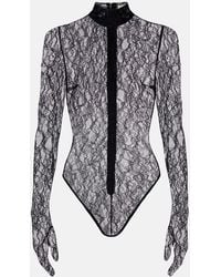 The New Arrivals Ilkyaz Ozel - Deya Lace Bodysuit - Lyst