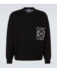 Loewe - Anagram Embroidered Sweater - Lyst