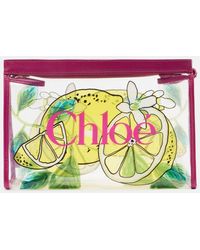 Chloé - Bustina Soleil Small Con Pelle - Lyst