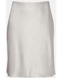 Leset - Barb Satin Miniskirt - Lyst