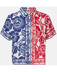 FARM Rio - Hemd Cashew And Birds Aus Baumwolle - Lyst