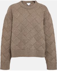 Bottega Veneta - Intreccio Wool-blend Sweater - Lyst