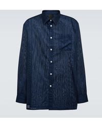 Givenchy - Camisa de gasa de algodon a rayas - Lyst