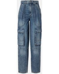 Isabel Marant - Nayla High-Rise Cargo Jeans - Lyst