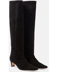 STAUD - Wally Suede Knee-High Boots - Lyst