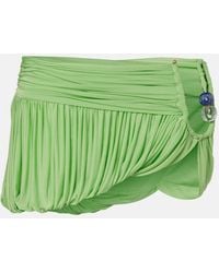 Christopher Esber - Beach Glass Draped Jersey Miniskirt - Lyst