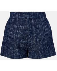 FRAME - Shorts Aus Baumwoll-Tweed - Lyst