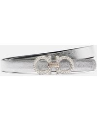 Ferragamo - Adjustable "Gancini" Belt - Lyst