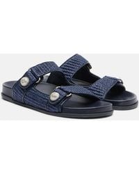 Jimmy Choo - Fayence Raffia-Effect Sandals - Lyst